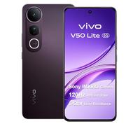 vivo V50 Lite 5G Smartphone 8 GB 256 GB, 120 Hz 6.77" AMOLED, 50 MP Sony, batteria 5200 mAh, MediaTek Dimensity 6300, Dual-SIM, NFC, IP69, Android 15, Nero