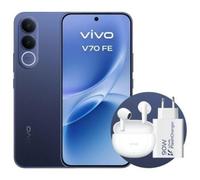 VIVO V70 FE Special Pack, Buds Air3 + 90W Flash Charger, 256 GB, Blu