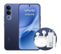 VIVO V70 FE Special Pack, Buds Air3 + 90W Flash Charger, 512 GB, Blu