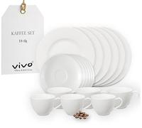 vivo - Villeroy & Boch Group Basic White set da caffè, 18 pezzi EC