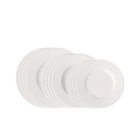 VILLEROY E BOCH SERVIZIO PIATTI 12 PEZZI BASIC WHITE 1952777271
