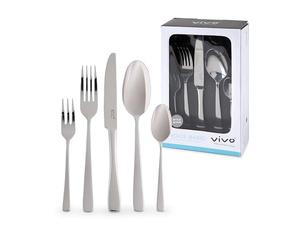 vivo - Villeroy & Boch Group - Voice Basic posate da tavola, 30 pz., per max 6 persone, acciaio inox, inossidabili, lavabili in lavastoviglie