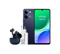 VIVO Y21 5G 4+256GB Bundle con Auricolari TWS 3e, 256 GB, Blu