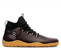 VIVOBAREFOOT Magna Leather FG, Mens Leather And Wool Hiking Trainers with Barefoot Sole, Nero, 41 EU Weit