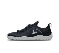 VIVOBAREFOOT Primus Trail Knit FG, Scarpe da Uomo Traspiranti da Fuoristrada con Suola Barefoot Firm Ground, Bianco Ossidiana, 44 EU Larga