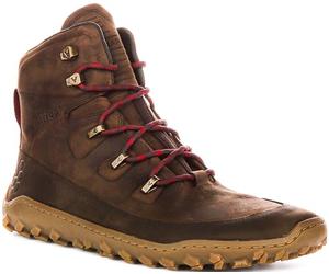 VIVOBAREFOOT Tracker - Stivaletti da donna in pelle, con soletta termica, Marrone, 38 EU