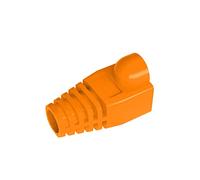 VIVOCH 50 Pcs Cat5 Cat5E Cat6 Strain Relief Boot, RJ45 Plug Connector Cover Modular Network Plug Connector Cap Cable Connector Boots, Orange