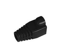 VIVOCH 50 Pz Cat5 Cat5E Cat6 Strain Relief Boot, RJ45 Plug Connector Cover Modular Network Plug Cap, Black