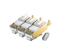 VIVOCH 50 Pz Cat7 Cat7A Connettori, Plug 8P8C Shielded RJ45 per Cavo Ethernet LAN fino a 10Gbps