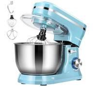 VIVOHOME - Miscelatore a pedale da 4,75 quarti, miscelatore elettrico a 8 velocità, miscelatore per supporto domestico per la cottura, torta, pane con frusta, gancio per pasta, frusta e filo