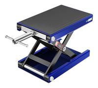 VIVOHOME Sollevatore Moto Altezza Regolabile Centrale a Forbice, Ponte Sollevatore in Acciaio Alzamoto 500kg Capacità per Auto ATV Motocross Riparazione Garage Blu