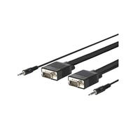 VivoLink 30m VGA + 3.5mm m/m cavo VGA VGA (D-Sub) Nero