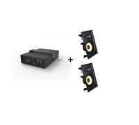 Vivolink Audiopack Subwoofer + 2 x premium in-wall speakers [Limited Bundle Pack