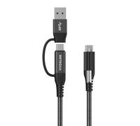 Vivolink Cavo USB-C due in uno 1,5m Nero, W128341084 (nero)