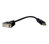Vivolink PRODPADAPDVI cavo e adattatore video 0,2 m DisplayPort DVI-D Nero (Pro Displayport DP-DVI 24+1, - 20cm . - Warranty: 1 NEW