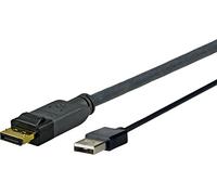 Vivolink - Prodpusb3 3 m displayport USB a nero adattatore di cavo video - adattatori di cavo video (displayport, USB A, maschile, nero)