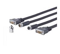 Vivolink PRODVICW15 cavo DVI 15 m DVI-D Nero (PRO DVI-D CROSS WALL CABLE - . - W