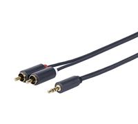 Vivolink PROMJRCA3 cavo audio 3 m 3.5mm 2 x RCA Nero (3.5MM - 2 X RCA M-M - . - Warranty: 1188M) NEW