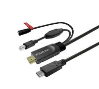 Vivolink PROUSBCHDMIUSBB5-CHARGE cavo USB (Touchscreen Cable with - charger 5m Black - Warranty: 144M)