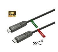 Vivolink PROUSBCMM15OP cavo USB 3.2 Gen 2 [3.1 2] 15 m C Nero (USB-C to USB-C Cable 15m for - AV Warranty: 144M) [PROUSBCMM15OP]