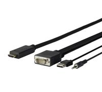 Vivolink PROVGAHDMI5 cavo video e adattatore 5 m HDMI VGA (D-Sub) + 3,5 mm + USB Type-A Nero - Nouvo