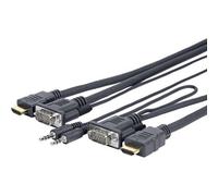 Vivolink PROVGAHDMIFLY3 cavo e adattatore video 3 m VGA [D-Sub] + 3.5mm HDMI tipo A [Standard] Nero (PRO VGA + Audio AND HDMI - NEW