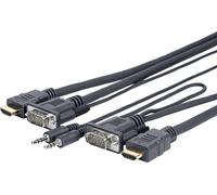 Vivolink PROVGAHDMIFLY5 cavo video e adattatore 4 m VGA (D-Sub) + 3,5 mm HDMI Tipo A (Standard) Nero - Nouvo