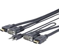 Vivolink PROVGAHDMIFLY5 cavo video e adattatore 4 m VGA (D-Sub) + 3,5 mm HDMI Tipo A (Standard) Nero - Nouvo