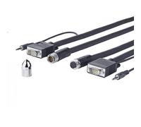 Vivolink PROVGASCW10 cavo VGA 10 m VGA [D-Sub] Nero (Pro VGA + Audio Cross Wall