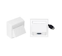 Vivolink Vivolink WI221185 presa energia USB Bianco (Wall Connection Box USB 3.0