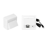 Vivolink Vivolink WI221260 presa energia HDMI + USB A + 3.5mm Bianco (Wall HDMI,