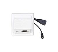 VivoLink WI221170 presa energia HDMI + 3.5mm Bianco