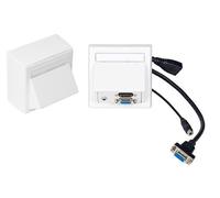 VivoLink WI221192 HDMI + VGA + 3.5mm Bianco presa energia (Wall box VGA, HDMI + 3,5mm - aud inc Thorsmann wall box . - Warranty NEW