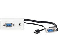 VivoLink WI221272 presa energia VGA + 3.5 mm Bianco