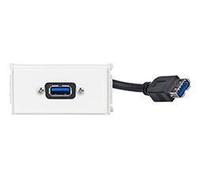Vivolink WI221279 presa energia USB Bianco (Outlet Panel USB 3.0 [A-A] - .) NEW