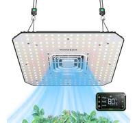 VIVOSUN AeroLight A100, spettro sintonizzabile, luce LED di crescita da 100 W con ventola di circolazione integrata e driver Growhub E42A, compatibile con App e E25, copertura