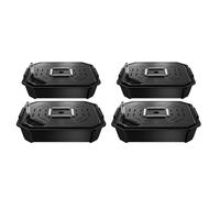 VIVOSUN Confezione da 4 pezzi FlexFeed Self-Watering Irrigation Pot, Auto Irrigation Fabric Pot Base with Water Meter & Maintenance Window, for use indoor/outdoor in Grow Tents, Greenhouse & Gardens