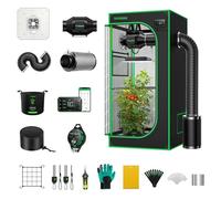VIVOSUN GIY Grow - Set completo 60 x 60 x 120 cm, 100 W, con ventilazione automatica e circolazione, Smart Grow Tent Kit con controller GrowHub E42A