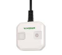 VIVOSUN Sensore 4 in 1 Temperatura e Umidità con CO₂ e Luce, Monitoraggio VPD, Alta Precisione, Compatibile con GrowHub E42 per Grow Box e Piante da Interno