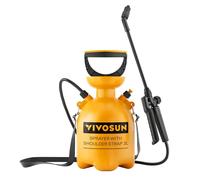 VIVOSUN Spruzzatore a pressione a pompa da 3 l, bottiglia spray pressurizzata con tracolla regolabile, ugello regolabile, valvola di sicurezza e guarnizioni aggiuntive, ideale per irrigazione,