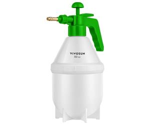 VIVOSUN Spruzzatore Nebulizzatore Manuale a Pressione da 1,5L con Ugello in Ottone Regolabile, per Giardinaggio, Orto, Trattamenti Piante e Pulizia, Colore Verde