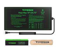 VIVOSUN Tappetino Riscaldante per Piantine 52x122cm, Riscaldatore Pianta Sicuro e Durevole, Certificato UL e MET, IP67 Impermeabile, per Idroponica, Birrificazione e Serre