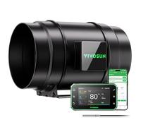 VIVOSUN Ventilatore da Condotto 200mm Estrazione 1232m³/h Motore EC GrowHub E42 Controller WiFi AeroZesh G8 Ventilatore Growbox per Riscaldamento Raffreddamento Tende Coltivazione Idroponica