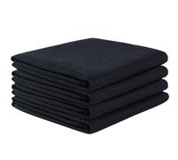 VIVOTE Set di 4 strofinacci da cucina super assorbenti senza pelucchi, lavabili in lavatrice, in microfibra, senza tracce d'acqua, per cucina, barista, 50 x 70 cm, colore: nero