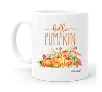 Vivulla68 tazza Hello Pumpkin, Caffè mattutino zucca, autunnale grande zucca