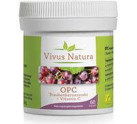 Vivus Natura Estratto di Semi d'Uva OPC e Vitamina C - 60 capsule
