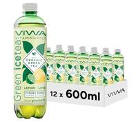 VIWA VITAMIN WATER Tè Gelato Verde Bevanda Rinfrescante Zero Zucchero con vitamine C, D e B. Sapore lime e limone, 600 ml, confezione da 12, Green Tea