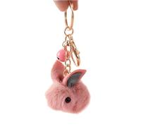 ViWaVee Portachiavi con moschettone in morbido peluche, simpatico ciondolo a forma di coniglietto per chiavi auto, moto, zaino, borsetta, telefoni cellulari. Ottimo regalo per voi stessi e gli amici.,