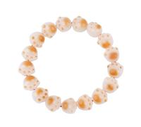 Viwind Braccialetto a forma di zampa di cane, perle naturali, per uomini e donne, Puppy Paw felice, souvenir per animali domestici, regolazione dell'elasticità, Eine Grösse, Radice di Bodhi naturale
