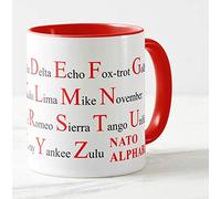Vixar TAZZA Nato Phonetic Alphabet RED maniglia e interno